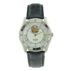HAIDA Men's Automatic Skeleton Mechanical Watch Exhibition Back Silver NOS