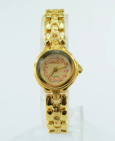 HAIDA Ladies Manual Wind Mechanical Watch Gold-Plated Fashion NOS