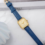 HAIDA Ladies Manual Wind Mechanical Gold Rectangular Watch Classic Vintage