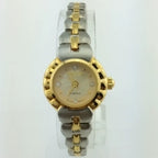 HAIDA Ladies Manual Wind Watch Two-Tone Brushed Small Classic