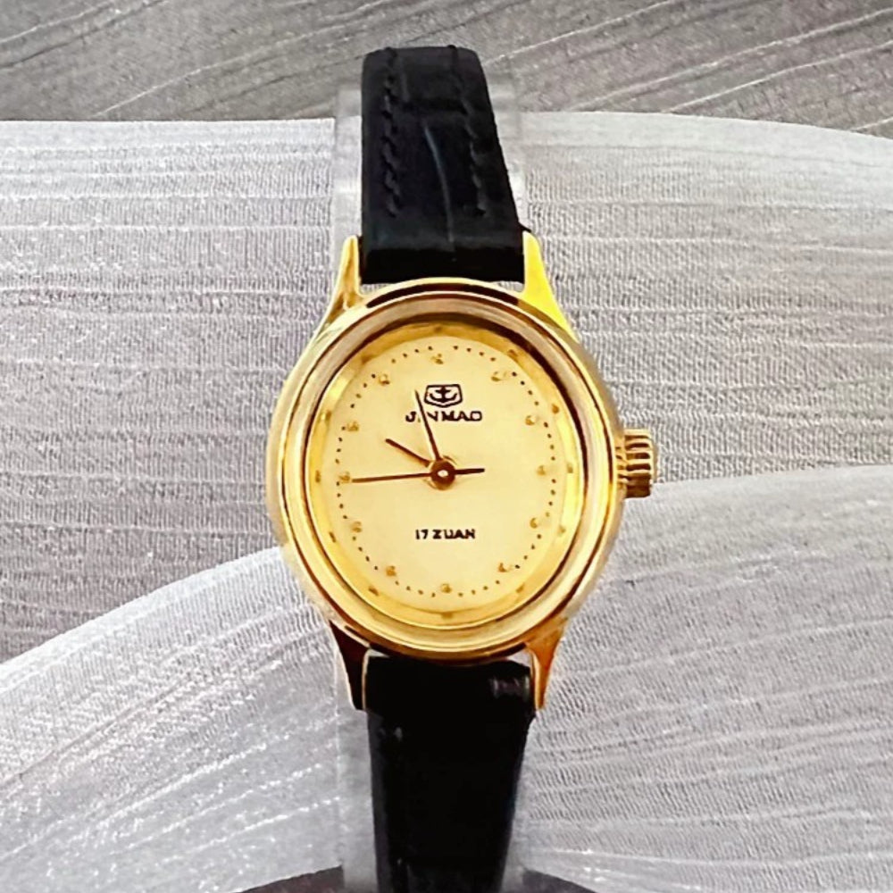 Golden Anchor Ladies Manual Wind Mechanical Watch Vintage 90s Student NOS