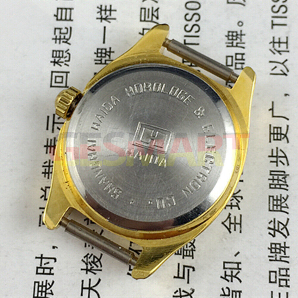 HAIDA 24mm golden manual mechanical lady watch with gradient green dial and 17 jewels craftsmanship.
