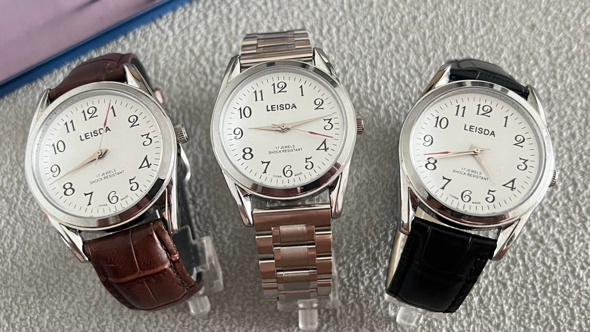 LEISDA 7120 Manual Wind Mechanical Watch Classic Vintage Student NOS