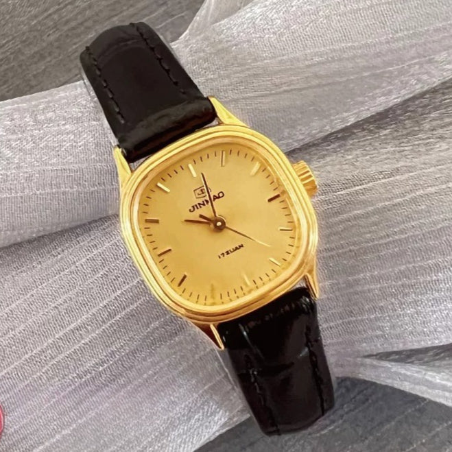 Golden Anchor Ladies Manual Wind Mechanical Watch Vintage Retro Student NOS