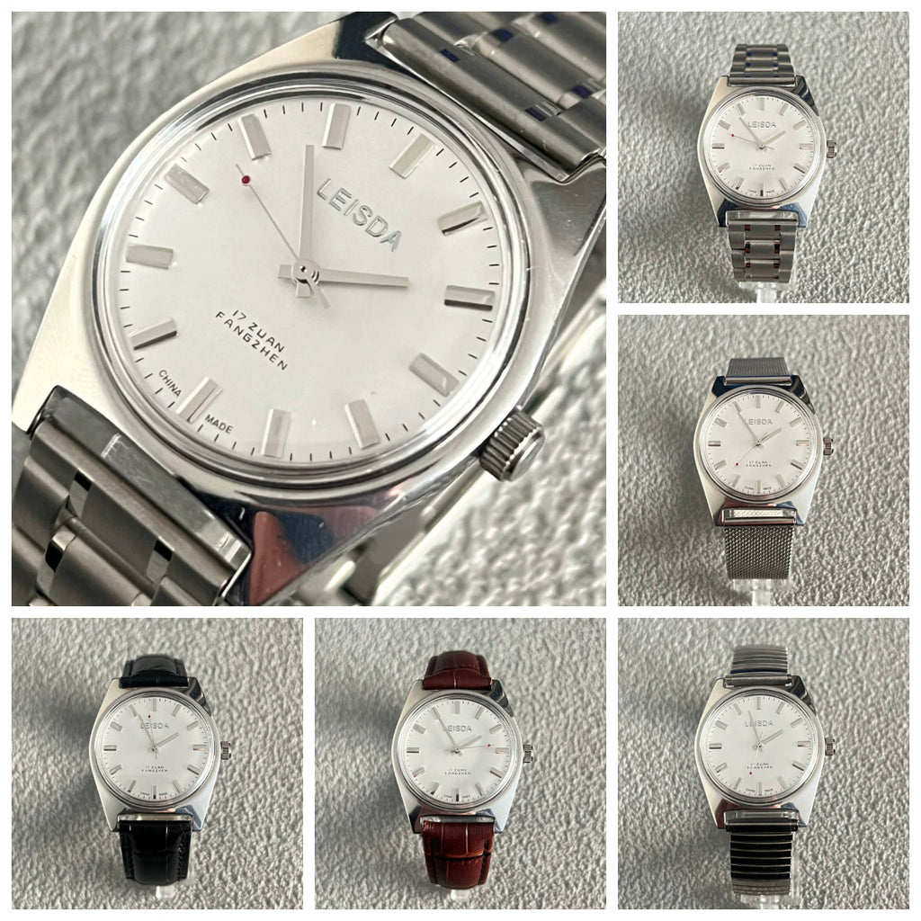 LEISDA 7120 Manual Wind Mechanical Men's Watch Classic Minimalist Vintage NOS