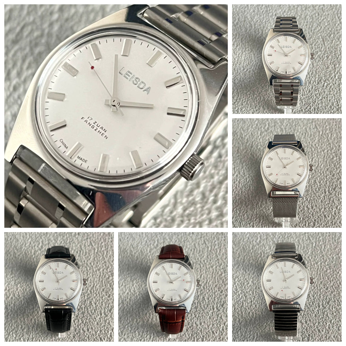 LEISDA 7120 Manual Wind Mechanical Men's Watch Classic Minimalist Vintage NOS