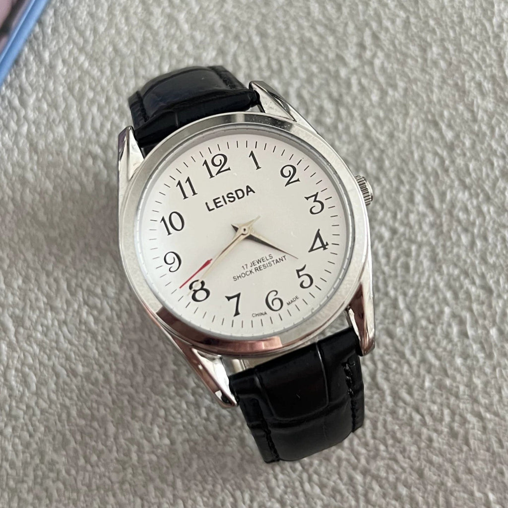 LEISDA 7120 Manual Wind Mechanical Watch Classic Vintage Student NOS