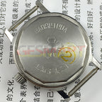 Shanghai 33mm manual mechanical watch with single calendar, 17 jewels, shock-resistant, classic design.