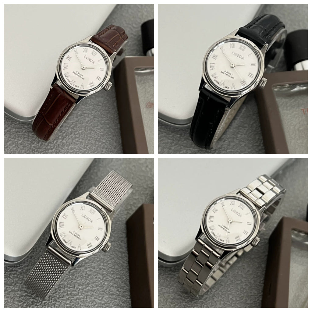 LEISDA Ladies Manual Wind Mechanical Watch Small Minimalist Vintage NOS
