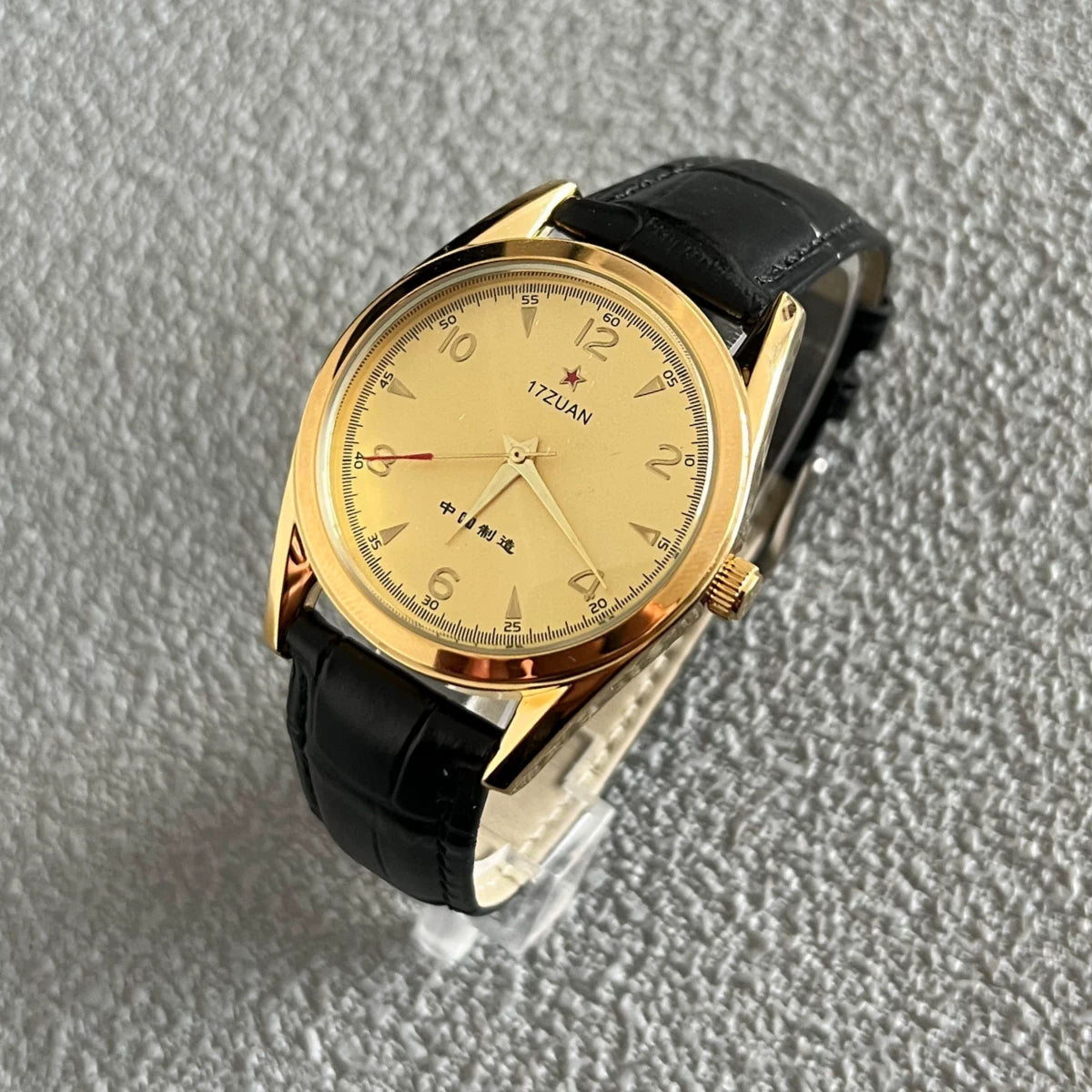 Vintage 7120 Manual Wind Mechanical Men's Watch August 1st Commemorative 90s NOS