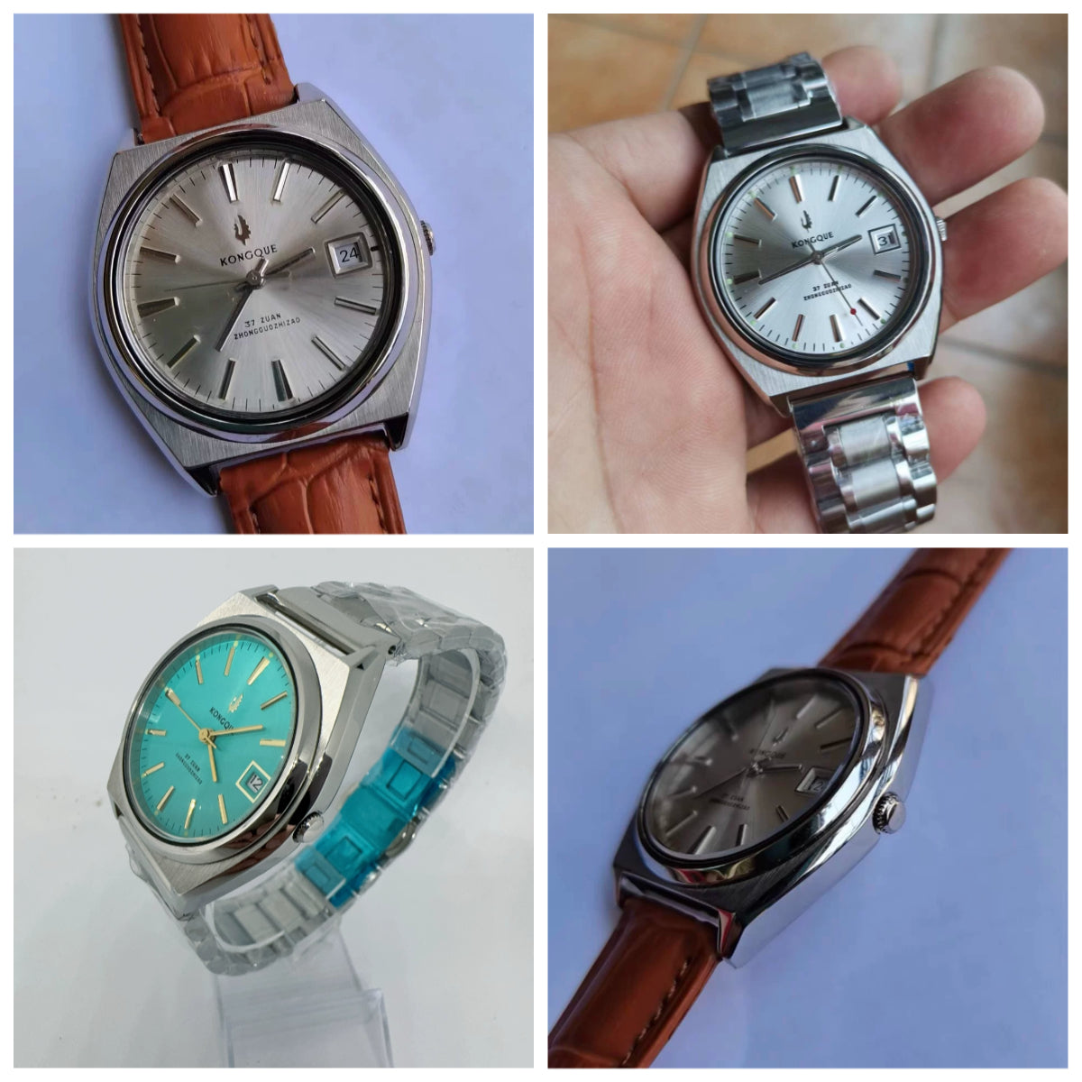 Peacock Semi-Automatic Mechanical Watch Steel Date Vintage Classic NOS