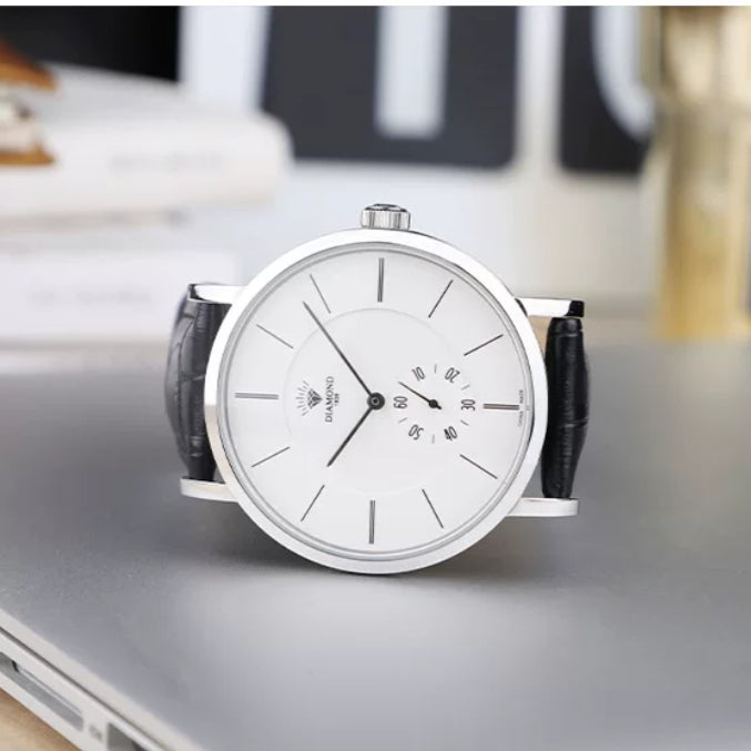 Shanghai Diamond Men's Mechanical Watch Bauhaus Minimalist Steel Waterproof