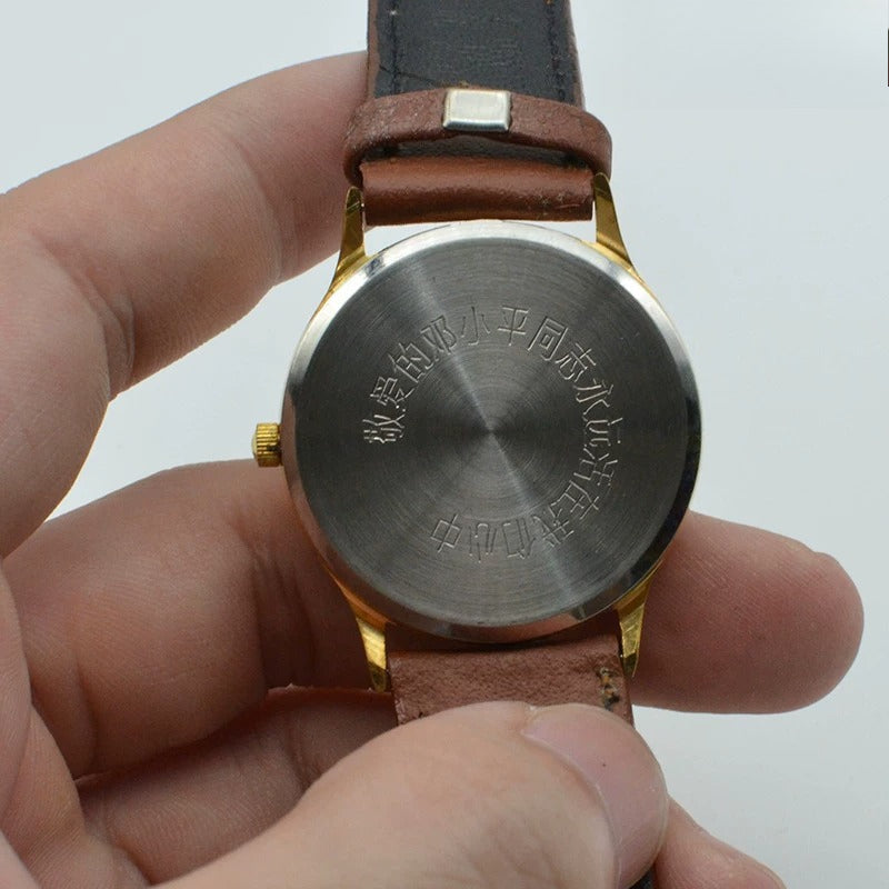 Vintage Red Commemorative Collectible Watch Imported Movement Limited Edition