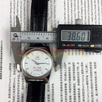 Shanghai Factory 37mm 7120 men's manual mechanical watch with shock-resistant design and classic elegance.