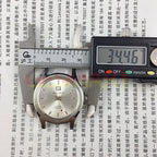 PUBU 32mm manual mechanical watch with grey dial, nail markers, 17 jewels, elegant style from China.