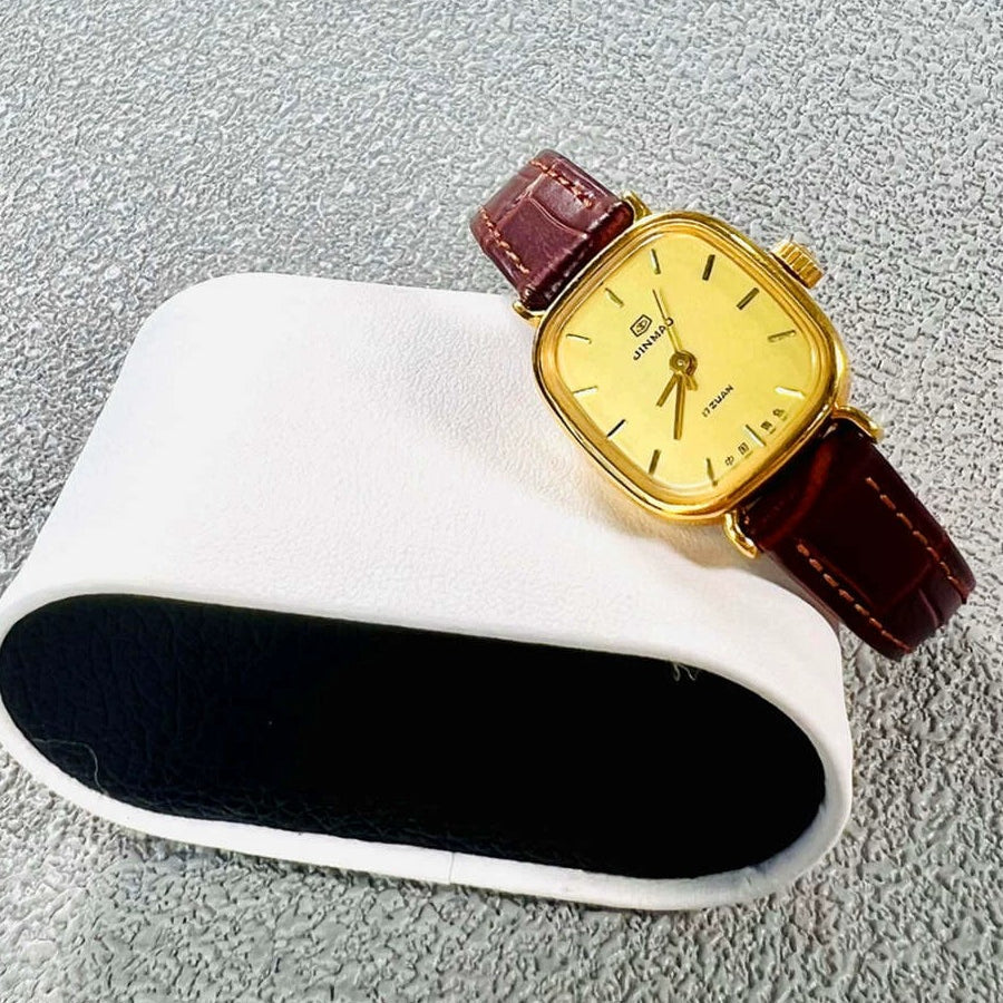 Golden Anchor Ladies Manual Wind Mechanical Watch Vintage Retro Student NOS
