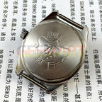 HONGLIAN manual mechanical watch featuring silver nail markers, round silver case, and sleek silver dial for classic style.