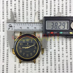 36mm China Made manual mechanical watch with 17 jewels, black dial, and luminous hands for clear time reading.