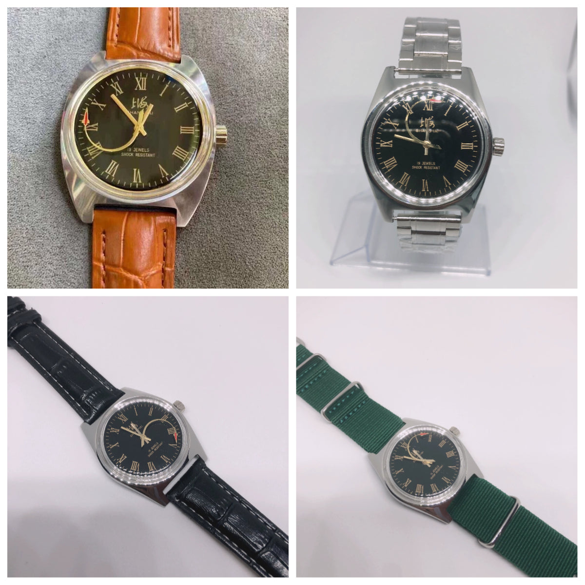 Red Flag 8120ZH 19 Jewels Manual Wind Mechanical Watch Roman Dial Airplane Hands