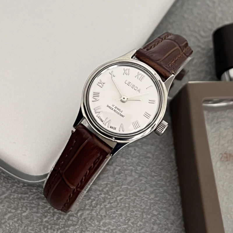 LEISDA Ladies Manual Wind Mechanical Watch Small Minimalist Vintage NOS