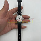 Shanghai Factory 36mm 8120 manual mechanical watch with shock resistance and 17 jewels, classic design.