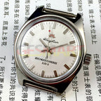 HONGLIAN mechanical watch with silver nail markers, round case, and sleek silver dial for classic style.