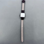 33mm Dandong golden dial manual watch with square case, 17 jewels, elegant mechanical timepiece by Dandong.