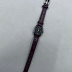 33mm Dandong golden dial manual watch with square case, 17 jewels, elegant mechanical timepiece by Dandong.