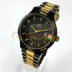 37mm Shanghai Factory black manual mechanical watch featuring 19 jewels and shock-resistant durability.