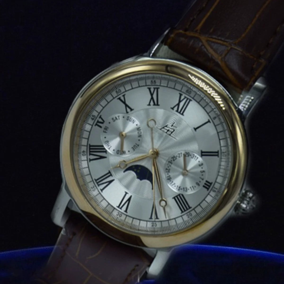 Vintage Men's Automatic Mechanical Watch Waterproof All Steel Sapphire Crystal