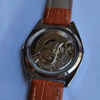 Peacock Semi-Automatic Mechanical Watch Classic Fashion Steel Vintage NOS