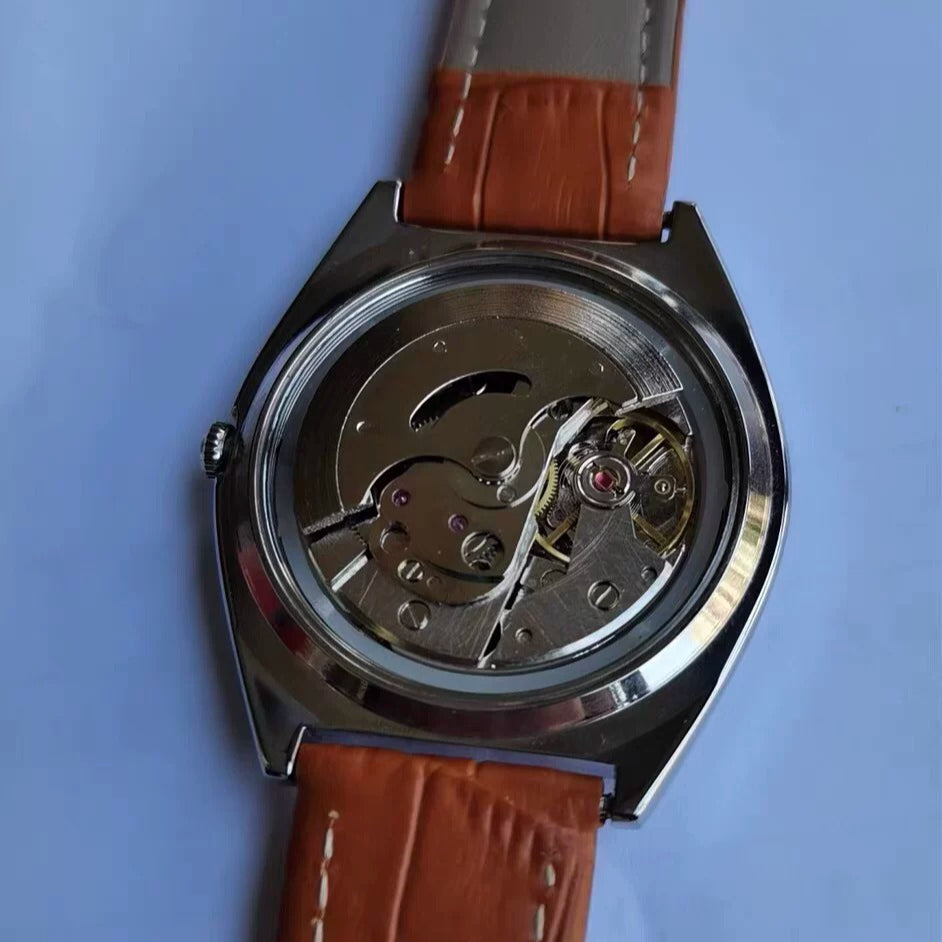 Peacock Semi-Automatic Mechanical Watch Classic Fashion Steel Vintage NOS